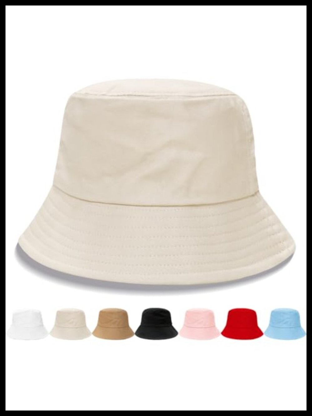 Packable Foldable Sun Bucket Hat for Women Men Travel Beach